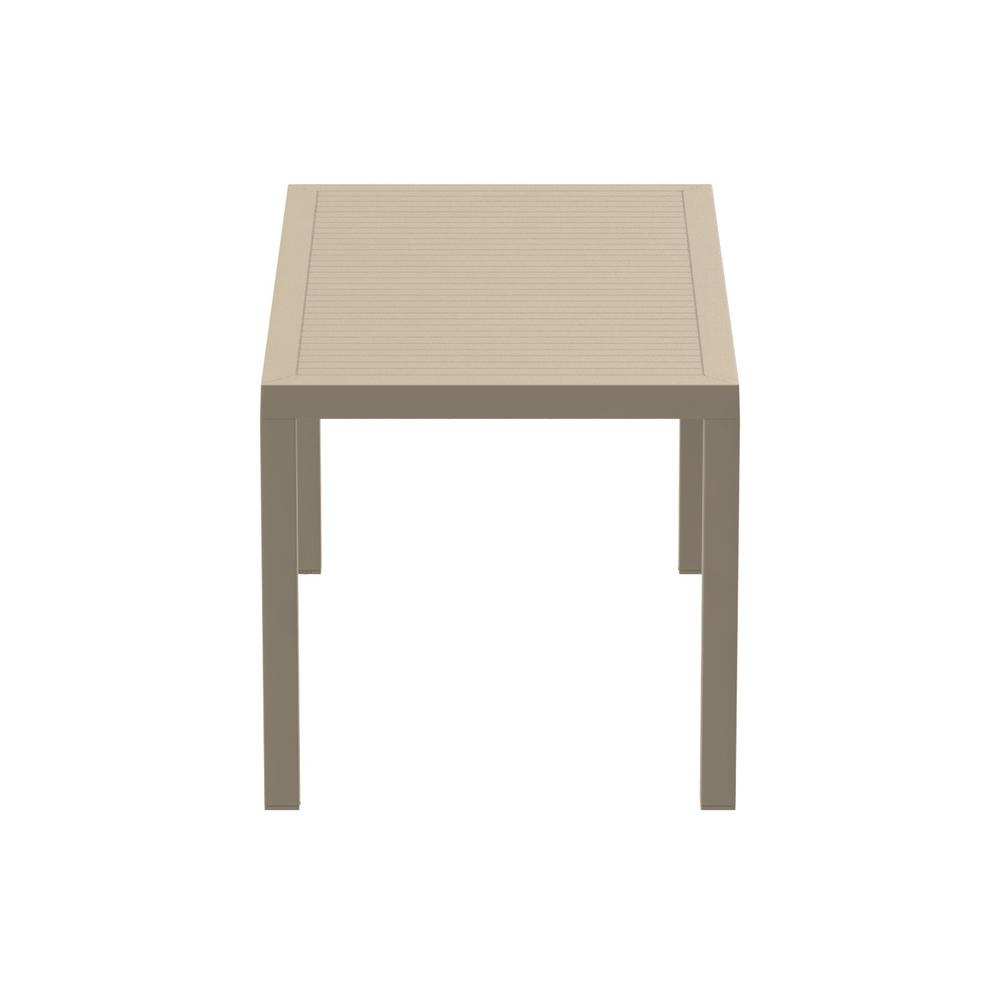Ares Resin Rectangle Dining Table Taupe 55 inch. Picture 3