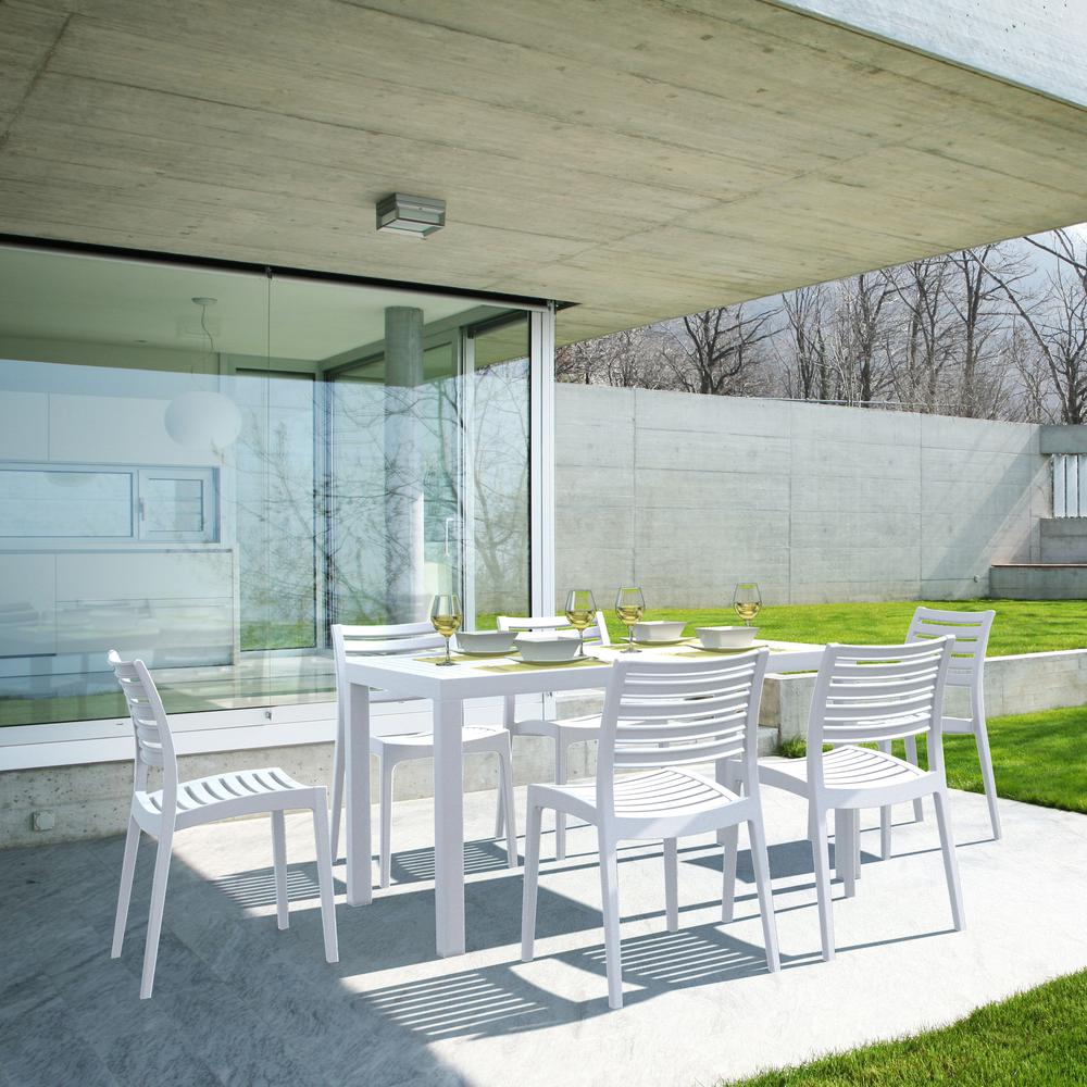 Resin Rectangle Dining Table, White, Belen Kox. Picture 5