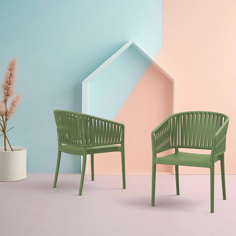 Portofino Armchair Olive Green. Picture 9