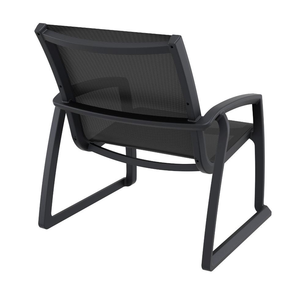 Pacific Club Arm Chair Black Frame Black Sling. Picture 3