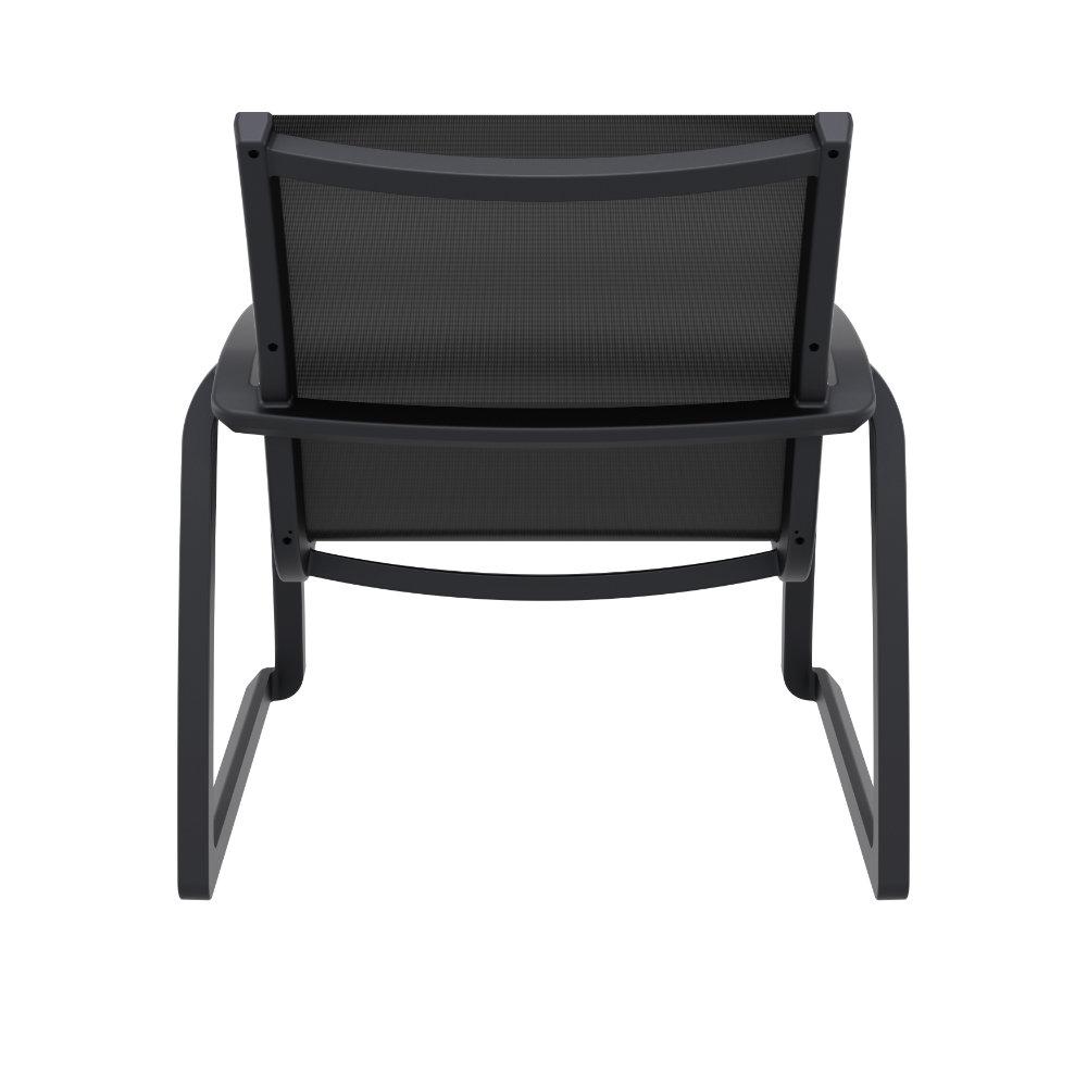 Pacific Club Arm Chair Black Frame Black Sling. Picture 4