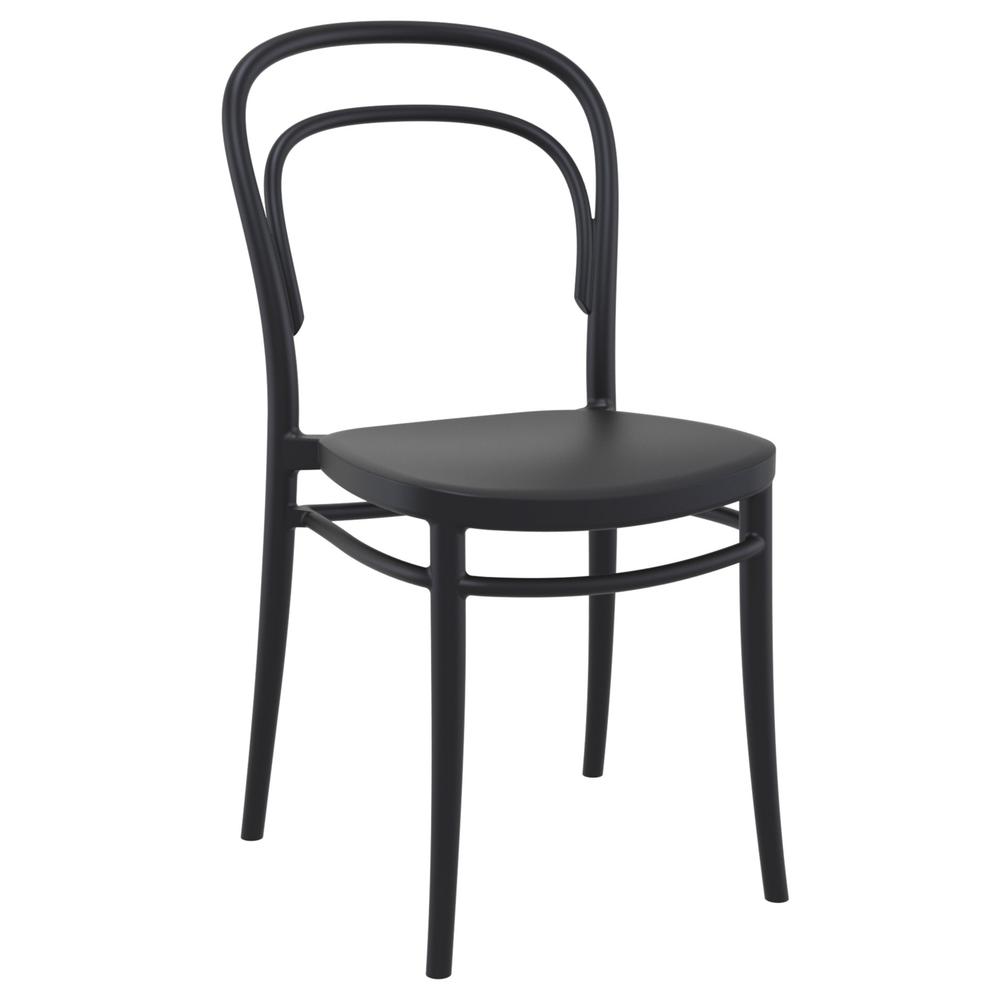 Marie Resin Outdoor Chair Black, Set of 2. Picture 1
