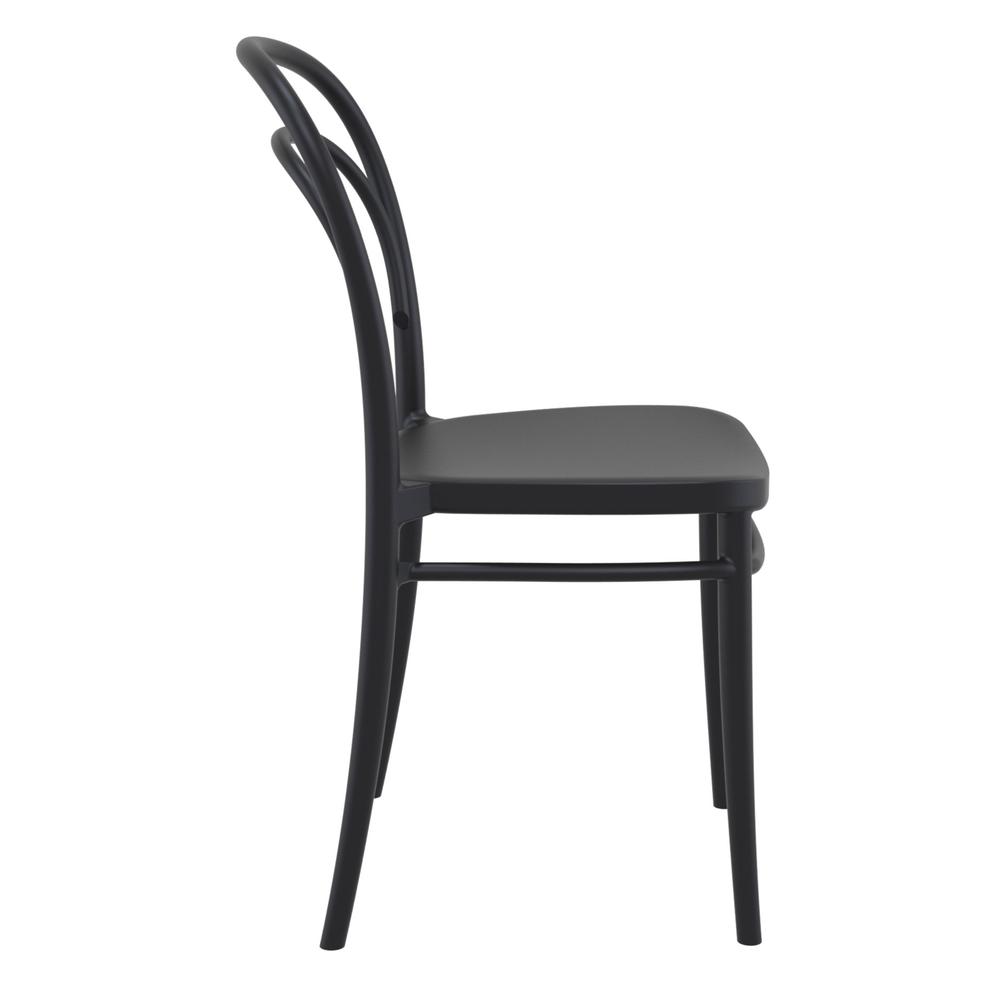 Marie Resin Outdoor Chair Black, Set of 2. Picture 4