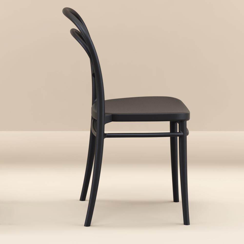 Marie Resin Outdoor Chair Black, Set of 2. Picture 8