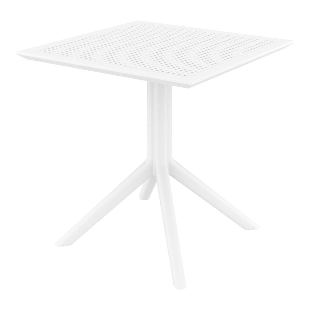 Victor Patio Dining Set with 4 Chairs White. Picture 3
