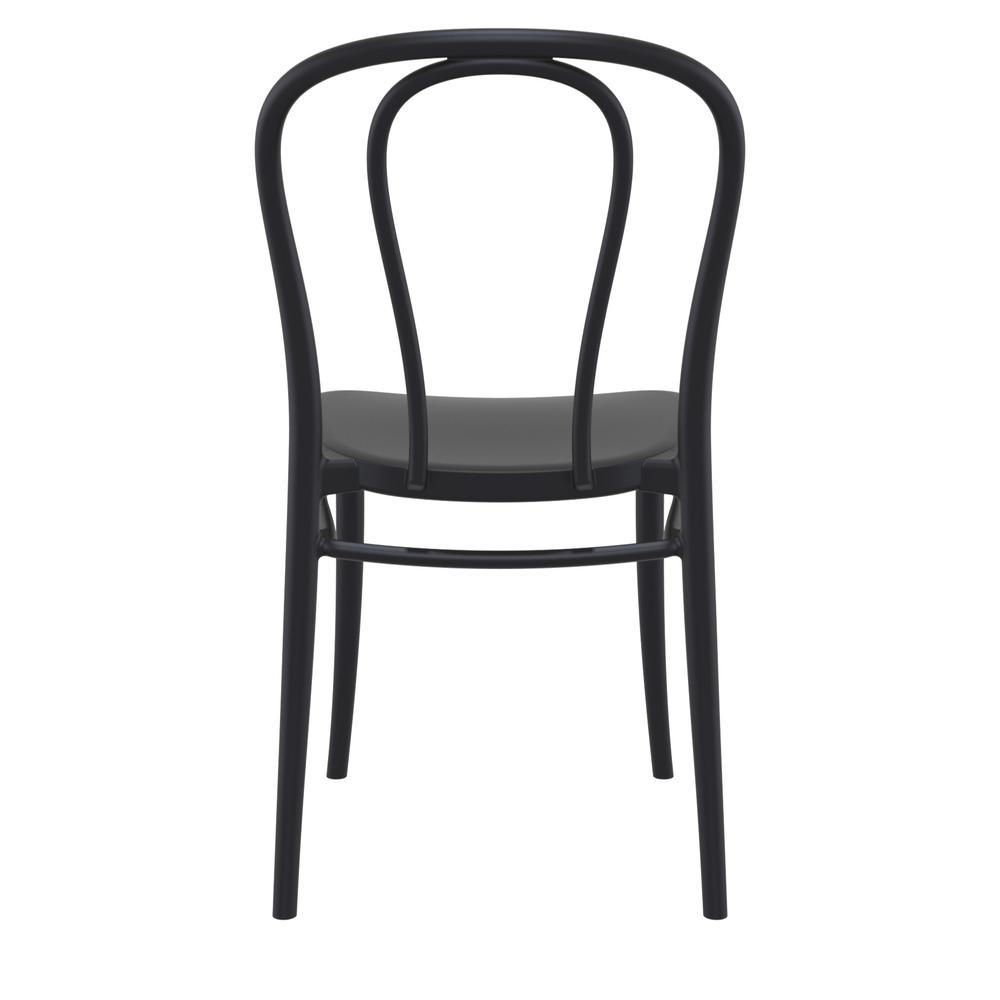 Victor Resin Outdoor Chair Black, Set of 2. Picture 5
