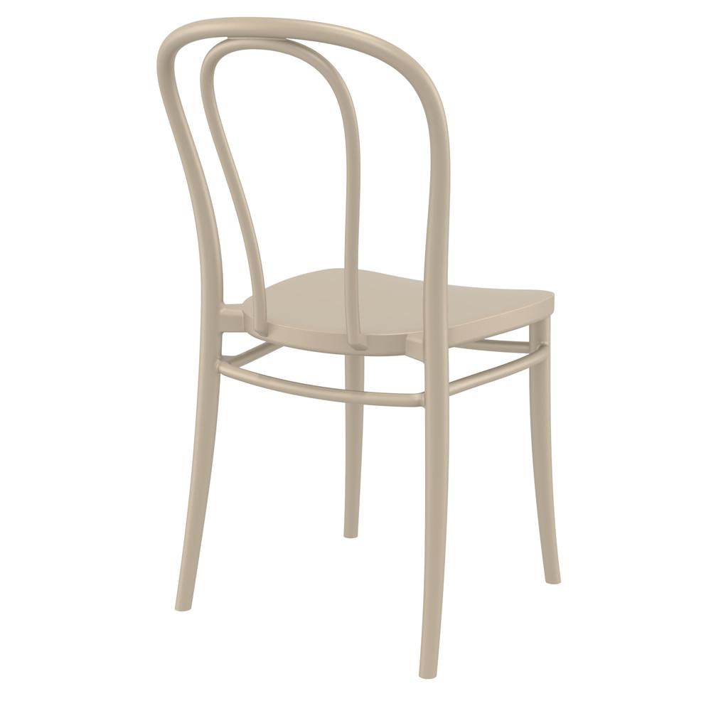 Victor Resin Outdoor Chair Taupe, Set of 2. Picture 2