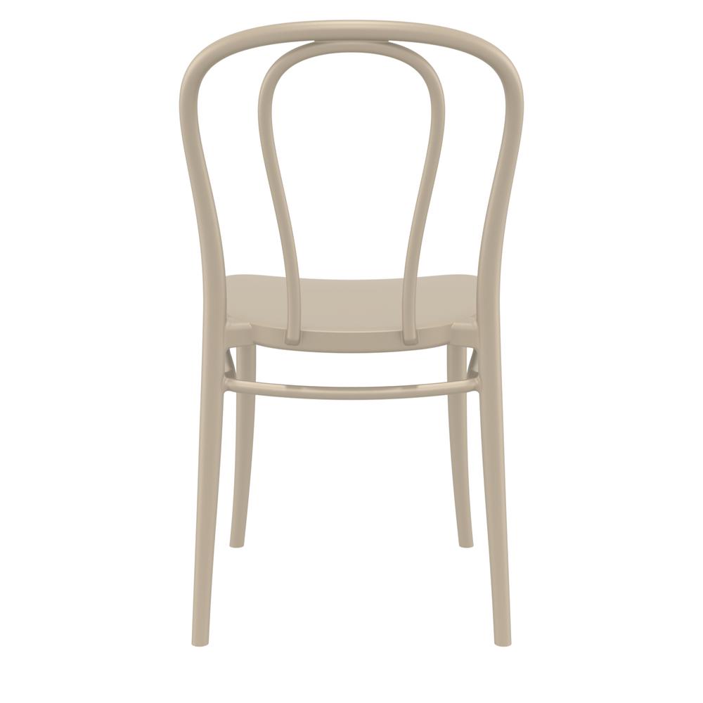 Victor Resin Outdoor Chair Taupe, Set of 2. Picture 5