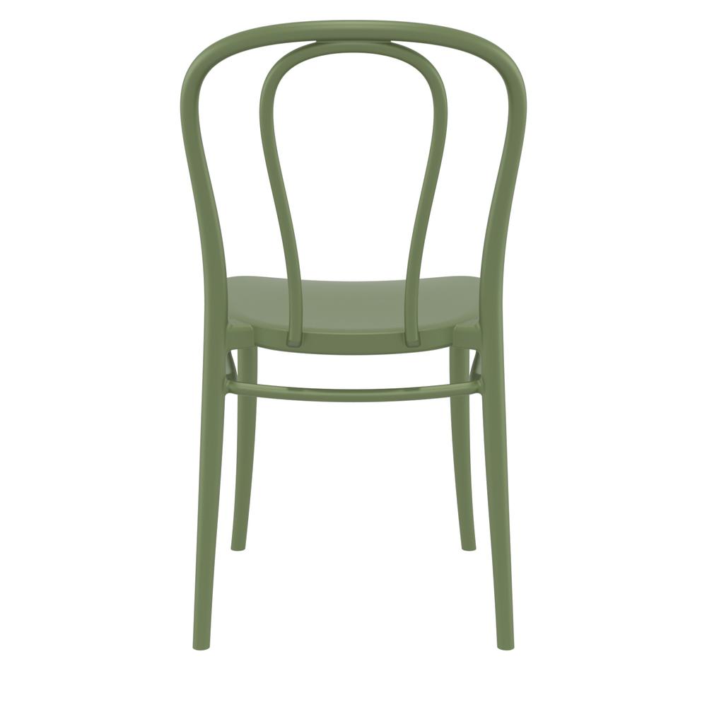 Victor Resin Outdoor Chair Olive Green, Set of 2. Picture 5