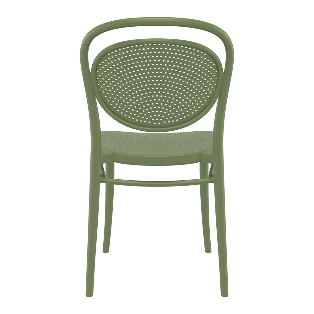 Marcel Resin Outdoor Chair Olive Green, Set of 2. Picture 5