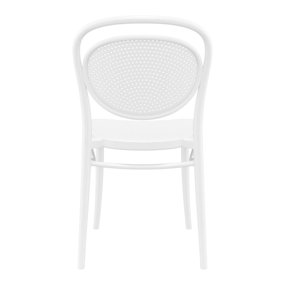 Marcel Resin Outdoor Chair White, Set of 2. Picture 5