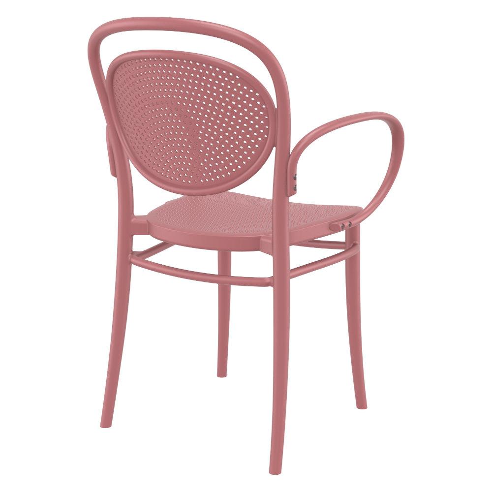 Marcel XL Resin Outdoor Arm Chair Marsala. Picture 2