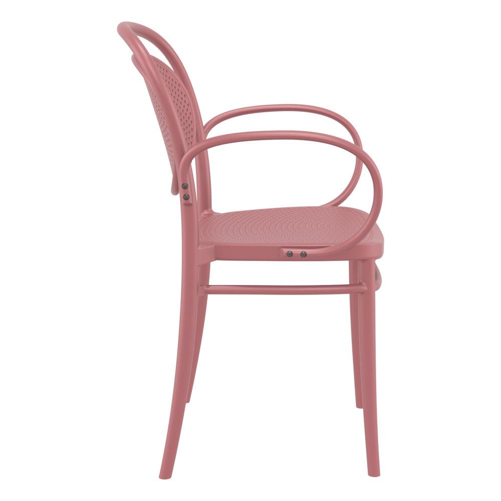 Marcel XL Resin Outdoor Arm Chair Marsala. Picture 3
