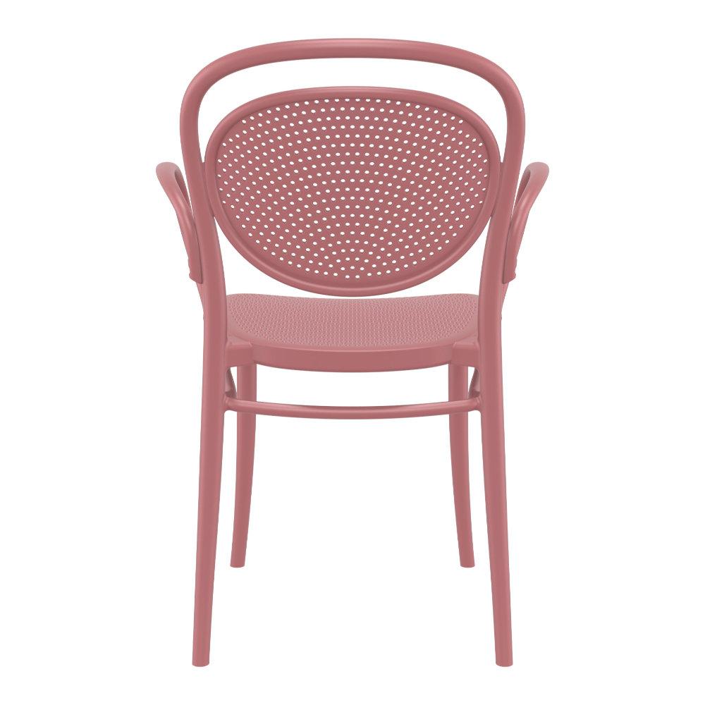 Marcel XL Resin Outdoor Arm Chair Marsala. Picture 5