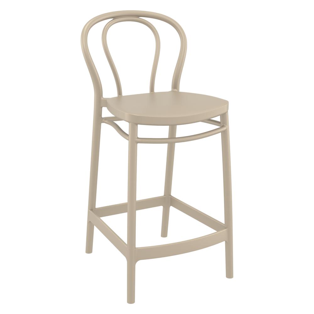 Victor Counter Stool Taupe, Set of 2. Picture 1