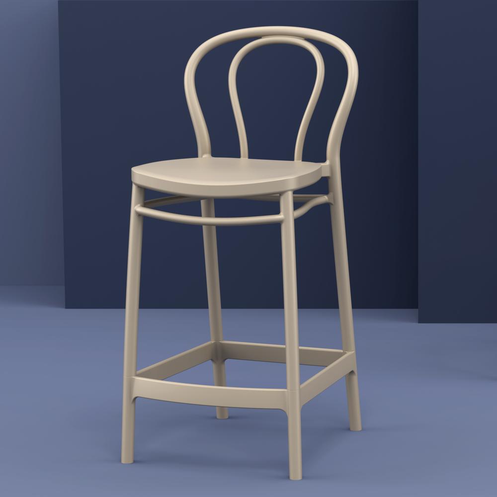 Victor Counter Stool Taupe, Set of 2. Picture 6