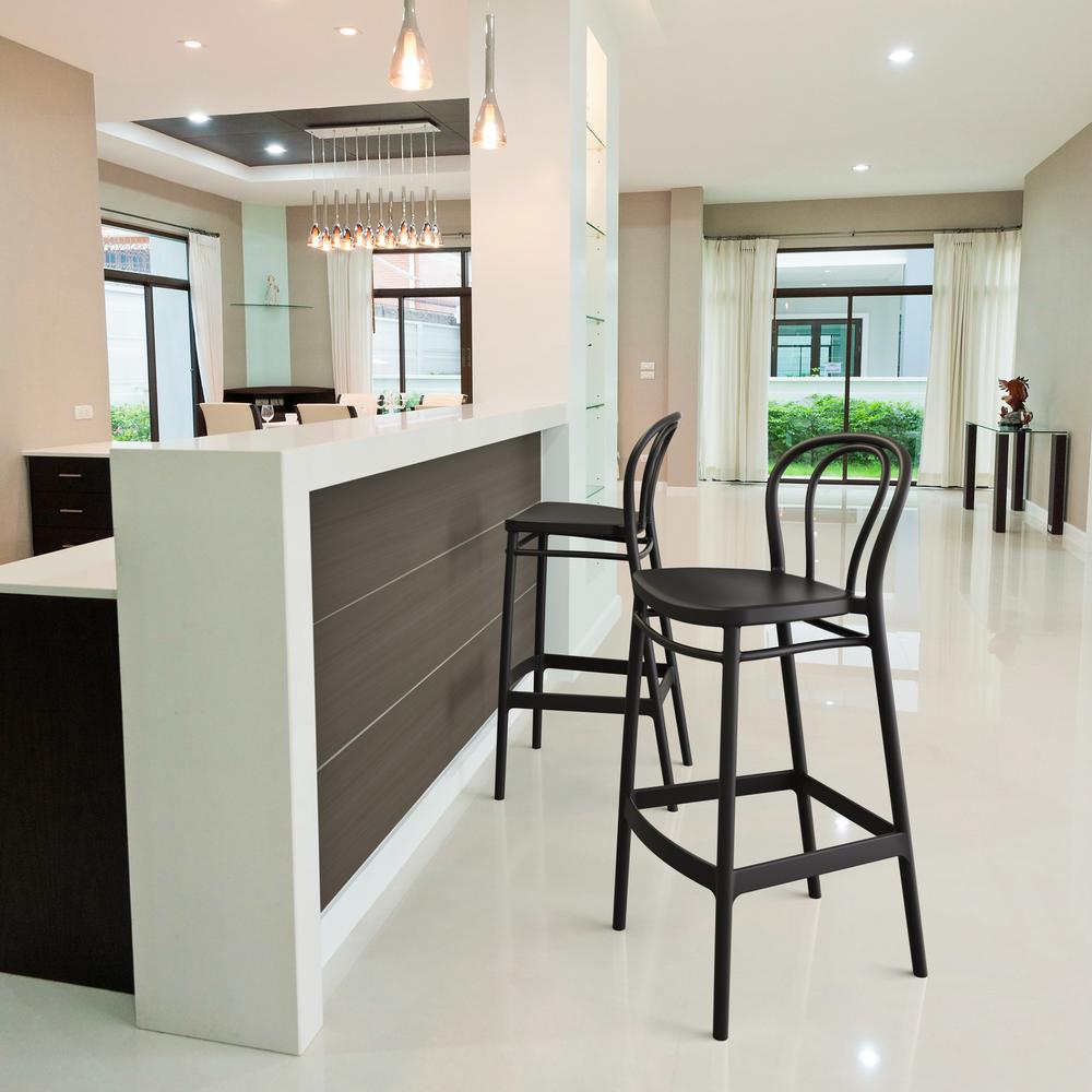 Victor Bar Stool Black, Set of 2. Picture 7