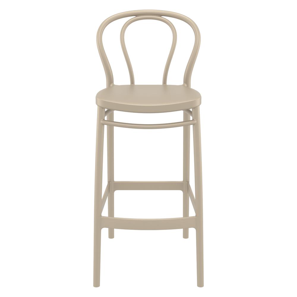 Victor Bar Stool Taupe, Set of 2. Picture 3