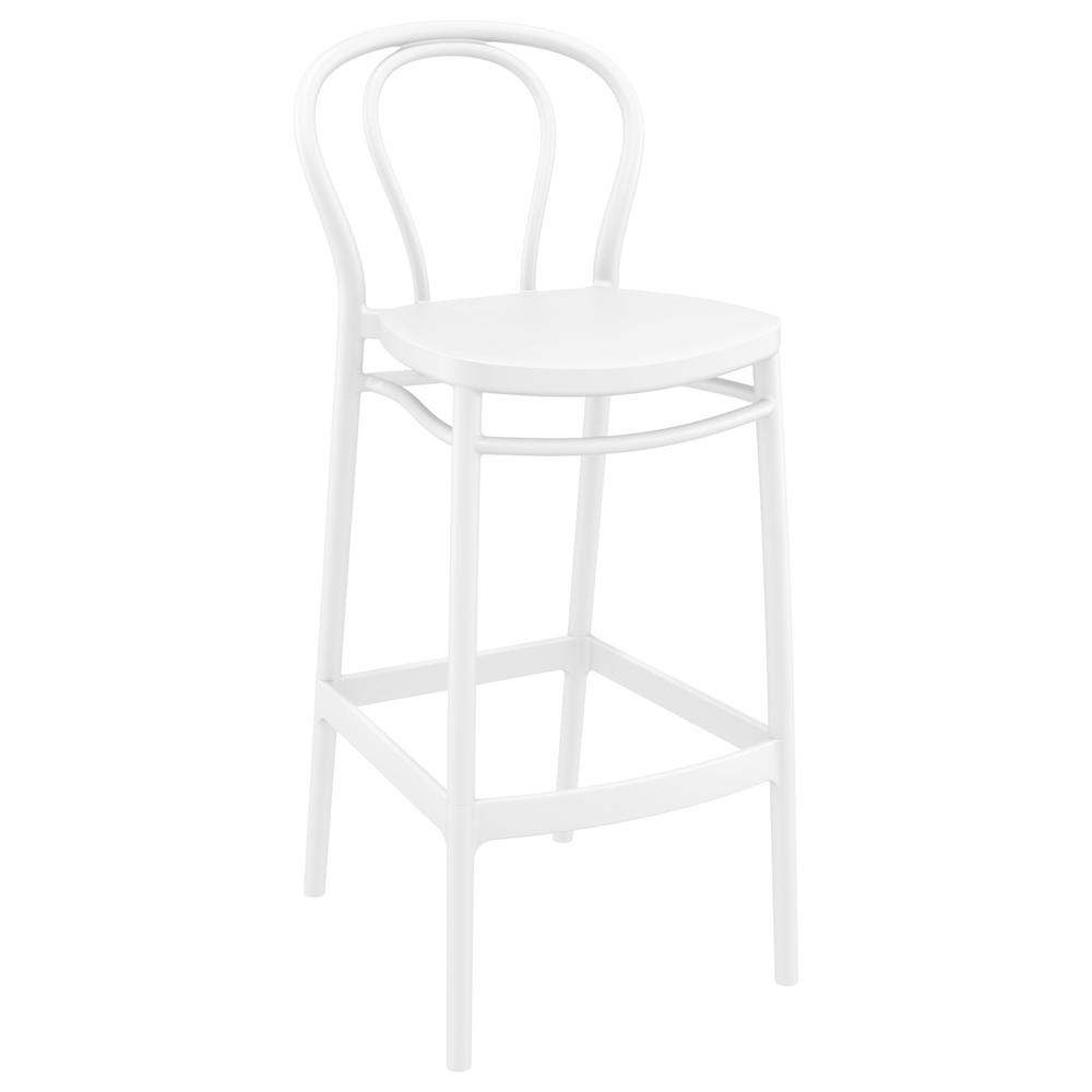 Victor Bar Stool White, Set of 2. Picture 1