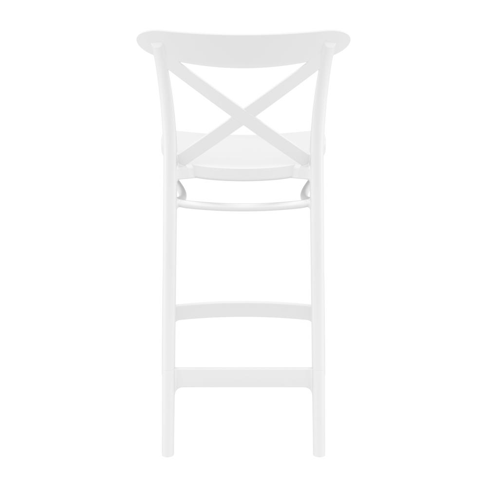 Cross Counter Stool White, Set of 2. Picture 5