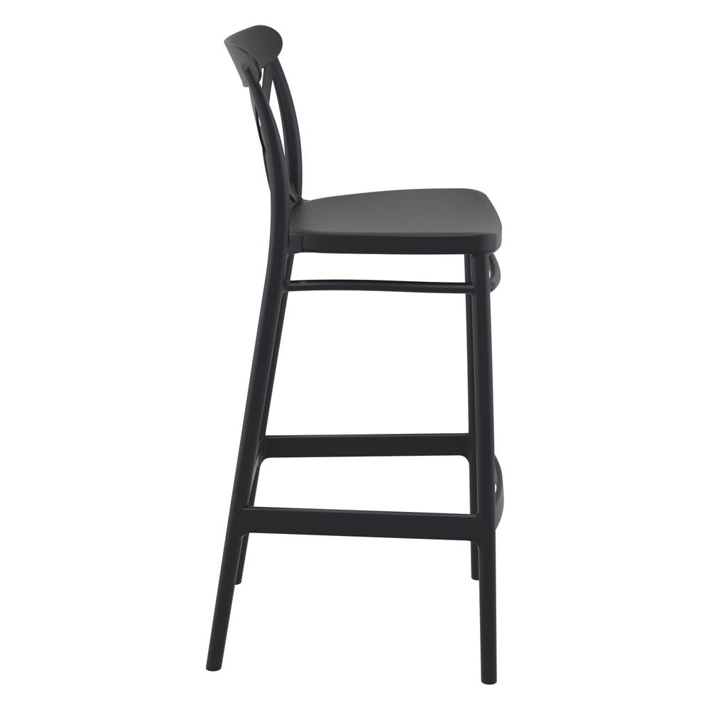 Cross Bar Stool Black, Set of 2. Picture 4