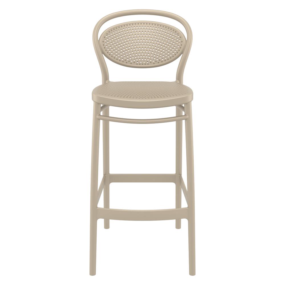 Marcel Bar Stool Taupe, Set of 2. Picture 3