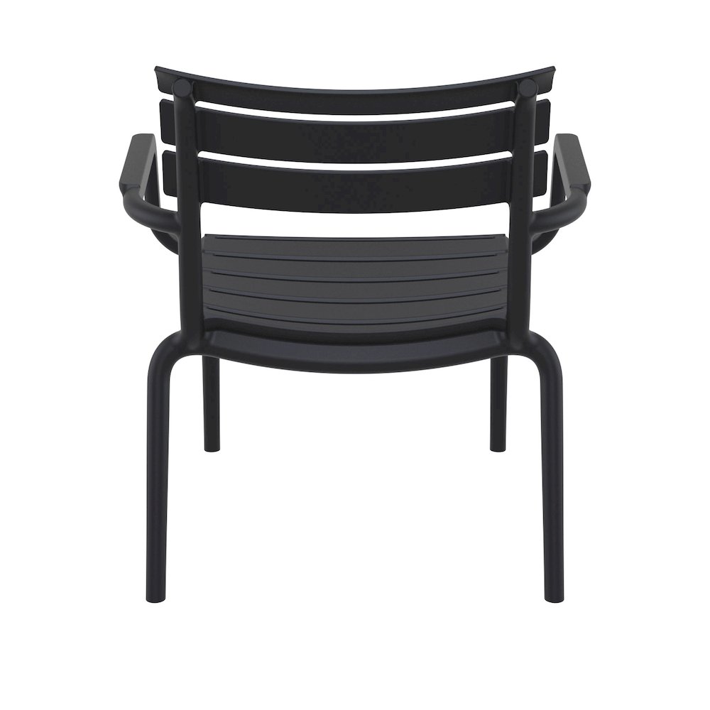 Paris Outdoor Club Lounge Chair Black. Picture 7