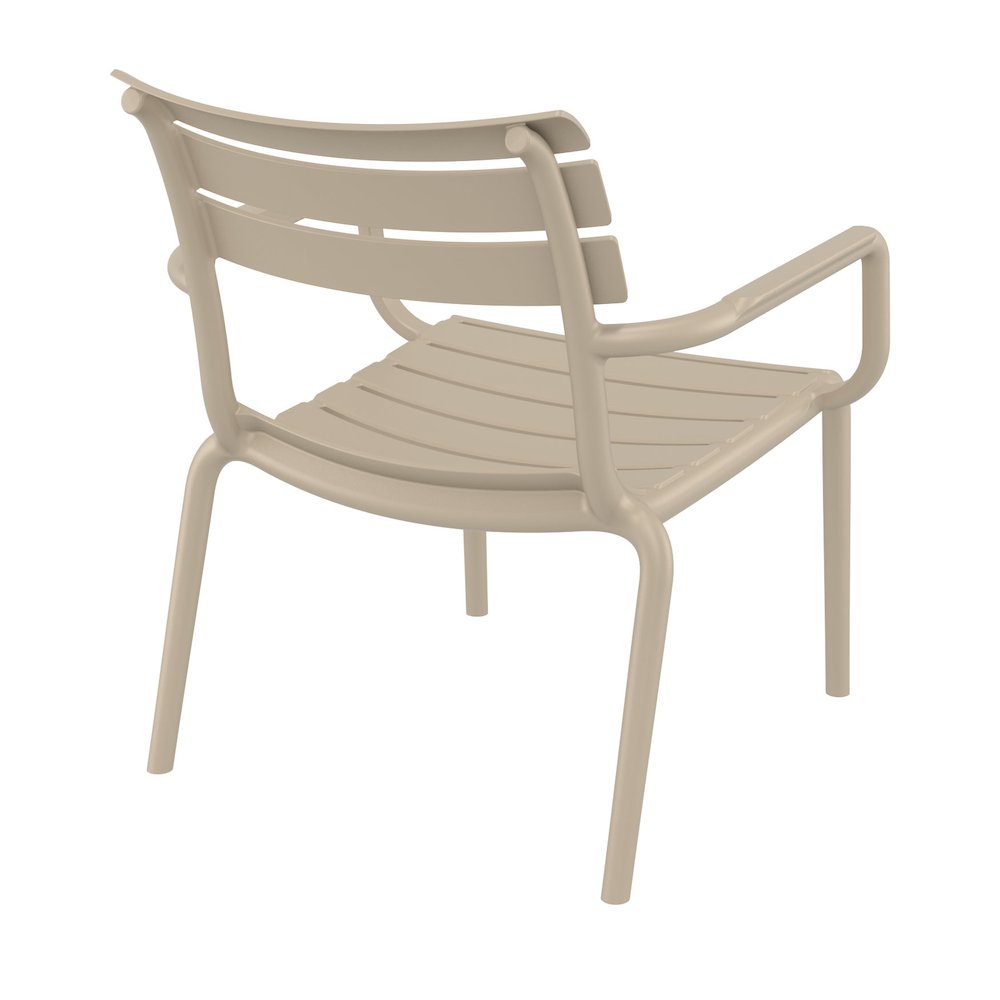 Paris Outdoor Club Lounge Chair Taupe. Picture 4