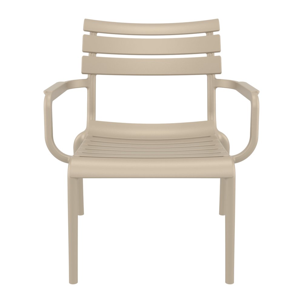 Paris Outdoor Club Lounge Chair Taupe. Picture 5
