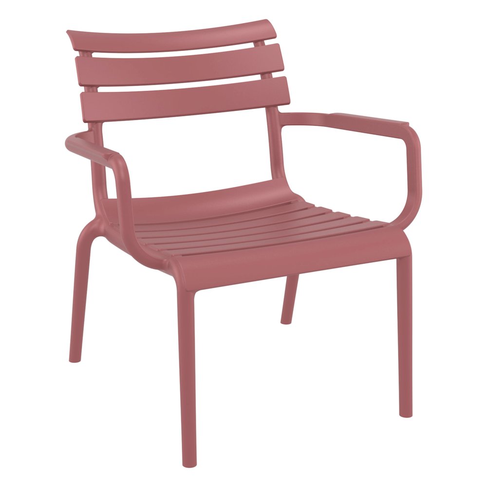 Paris Outdoor Club Lounge Chair Marsala. Picture 3