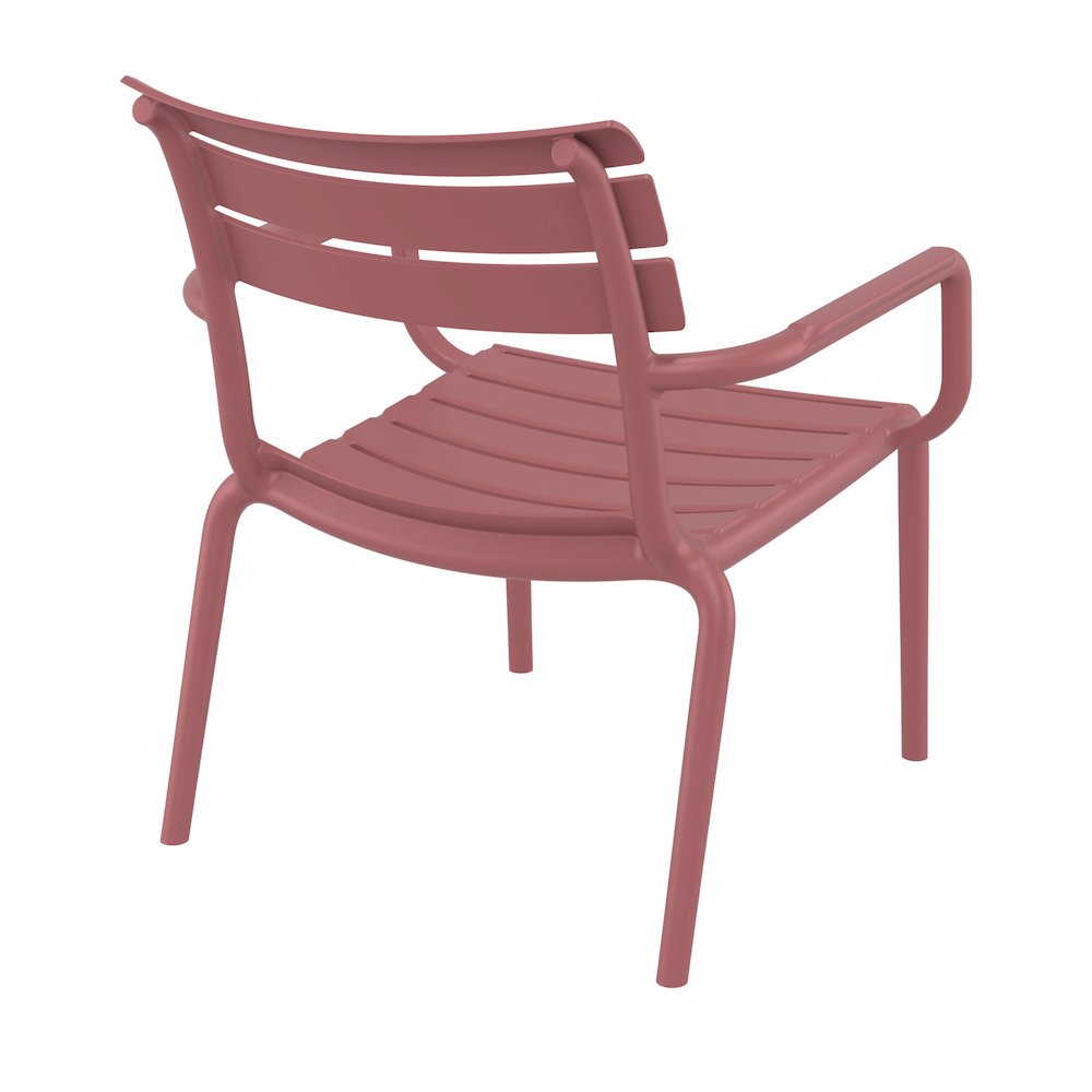 Paris Outdoor Club Lounge Chair Marsala. Picture 1