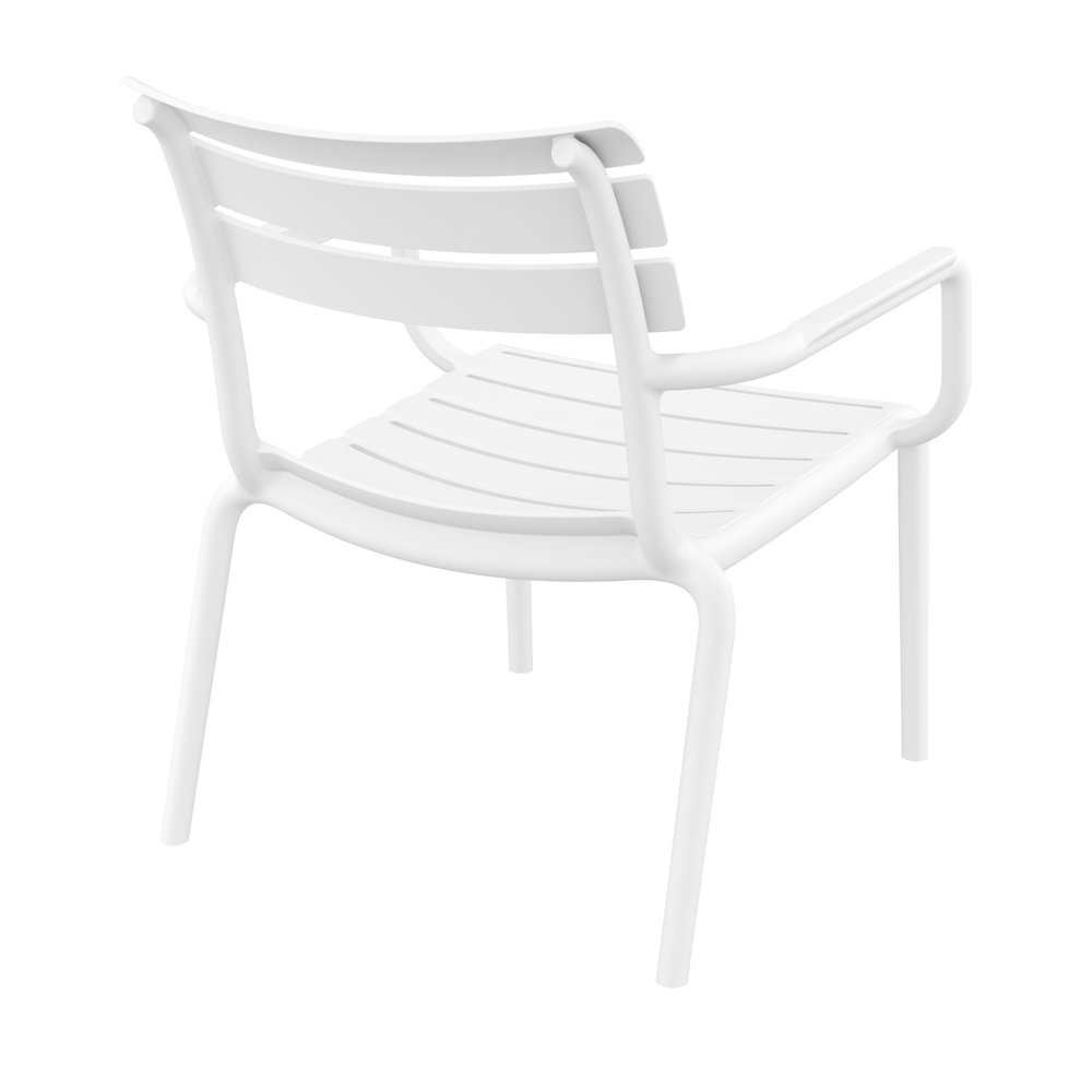 Paris Outdoor Club Lounge Chair White. Picture 2
