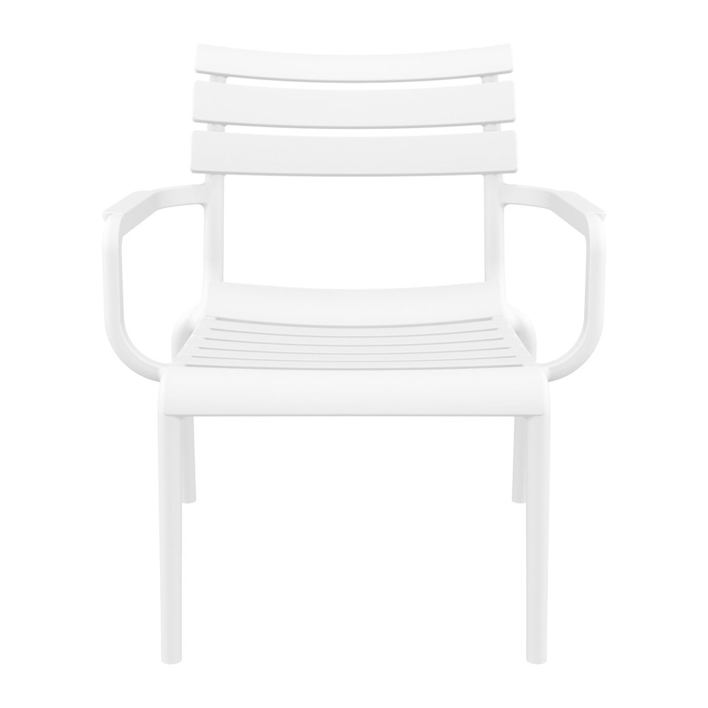 Paris Outdoor Club Lounge Chair White. Picture 3