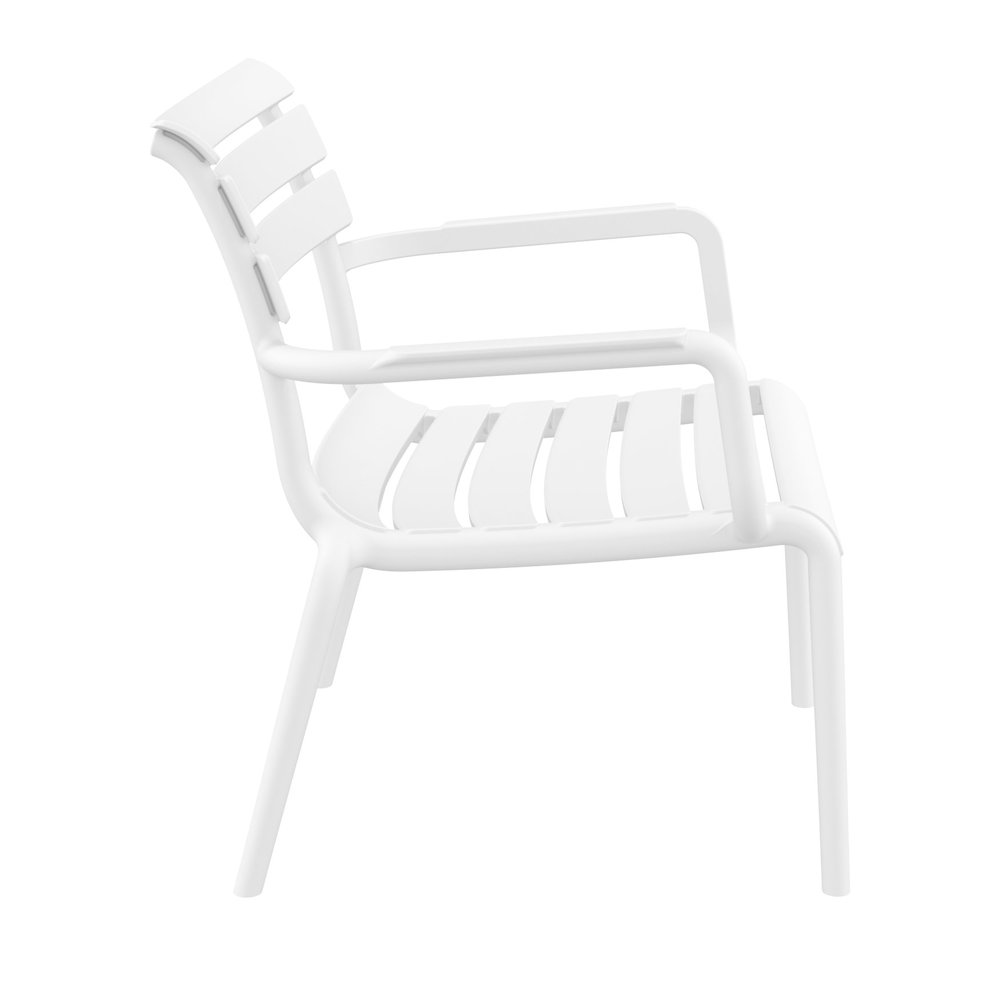 Paris Outdoor Club Lounge Chair White. Picture 7