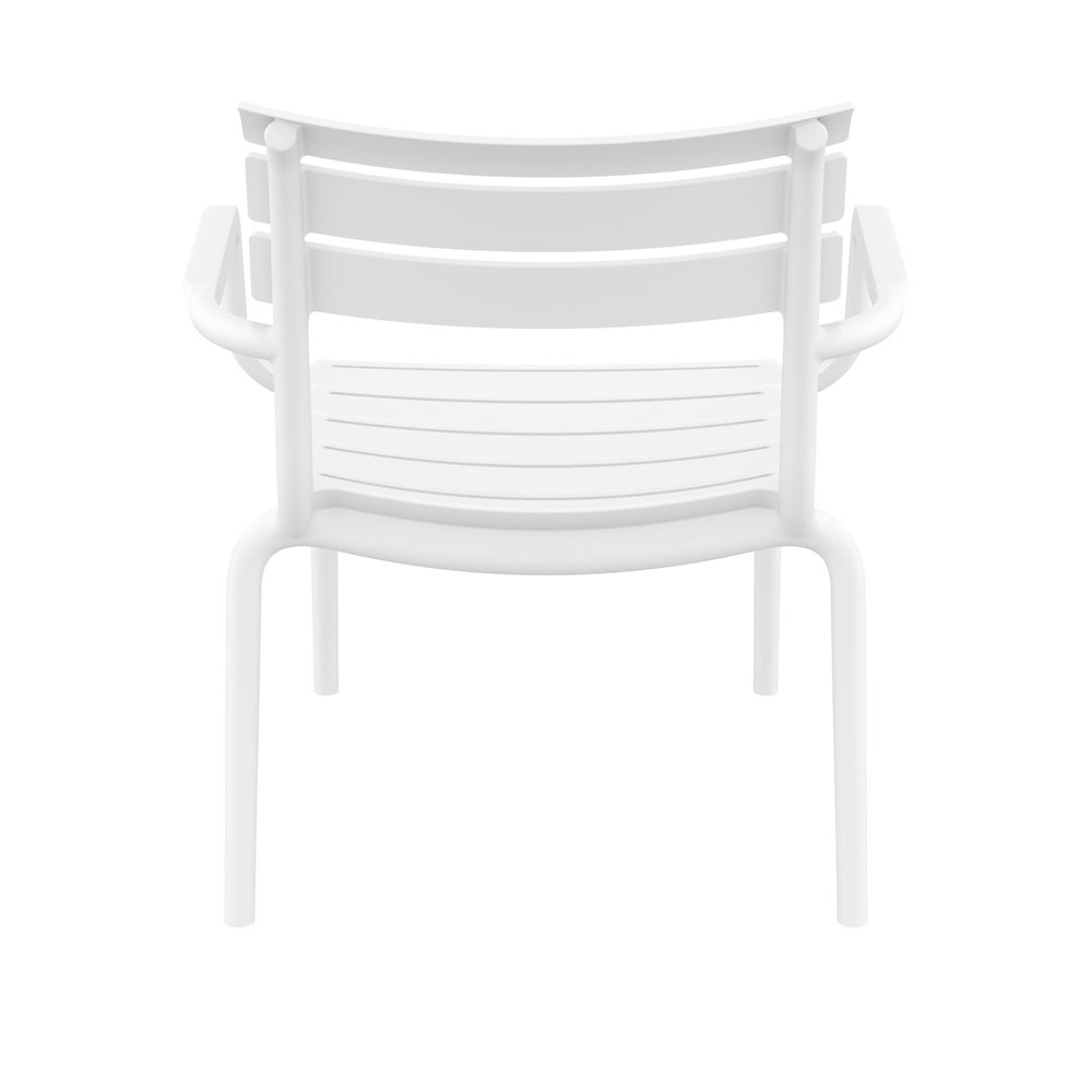 Paris Outdoor Club Lounge Chair White. Picture 8