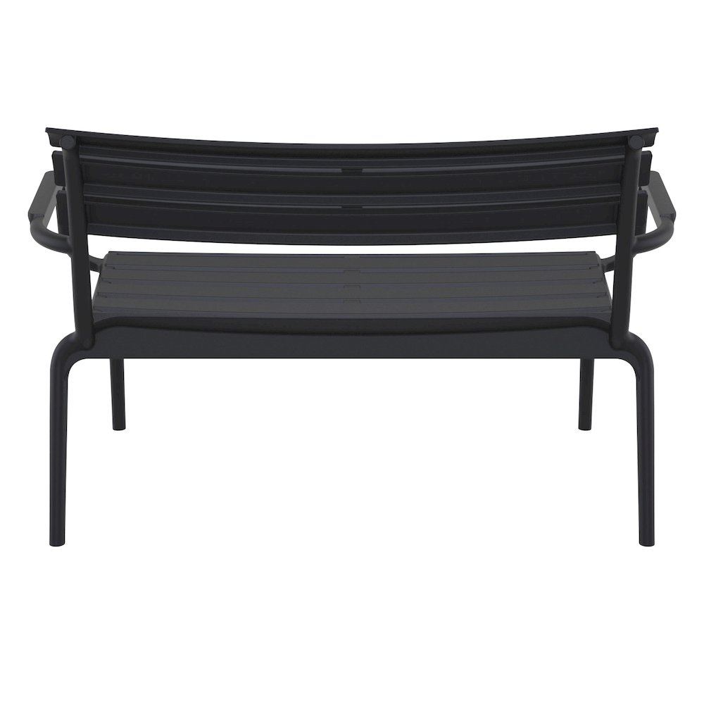 Paris Outdoor Bench Black. Picture 2