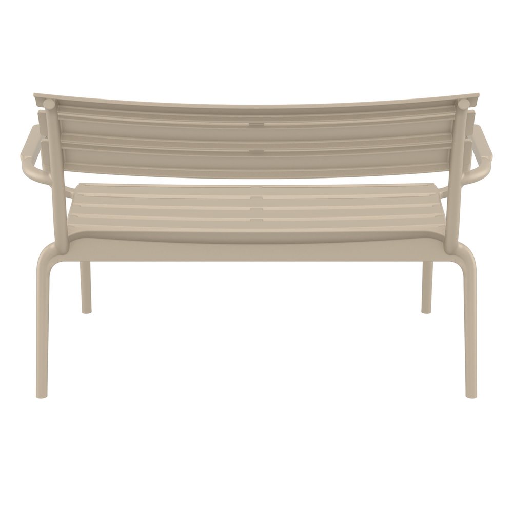 Paris Outdoor Bench Taupe. Picture 5