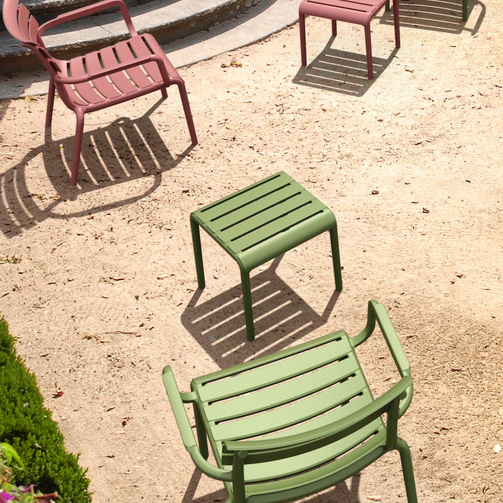 Paris Outdoor Side Table Olive Green. Picture 4