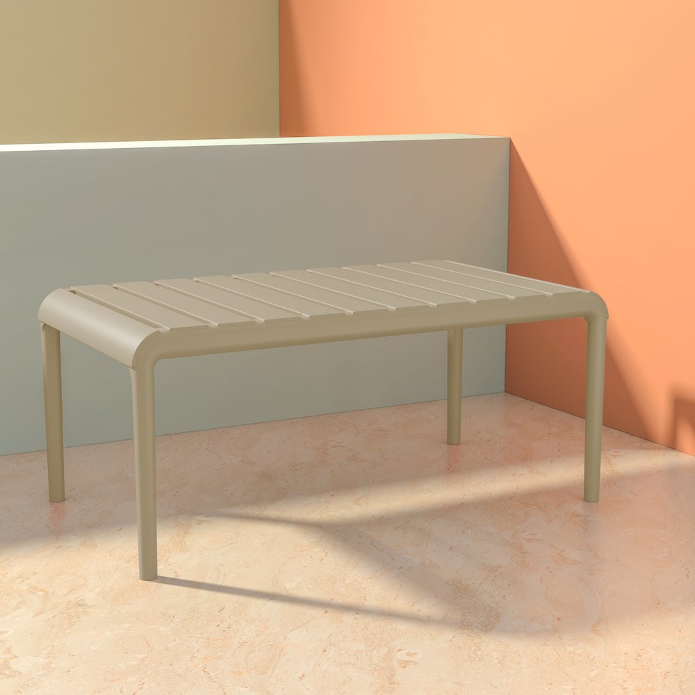 Paris Outdoor Coffee Table Taupe. Picture 4