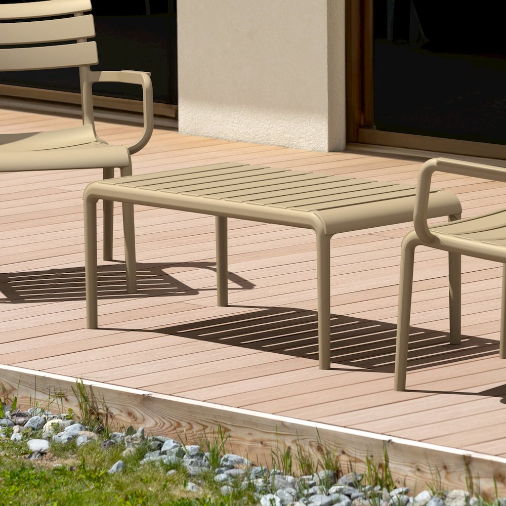Paris Outdoor Coffee Table Taupe. Picture 5