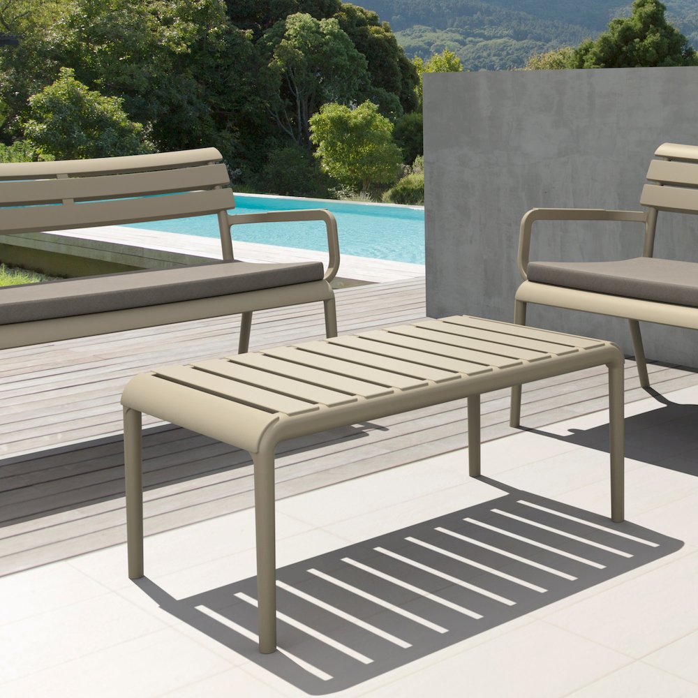 Paris Outdoor Coffee Table Taupe. Picture 6
