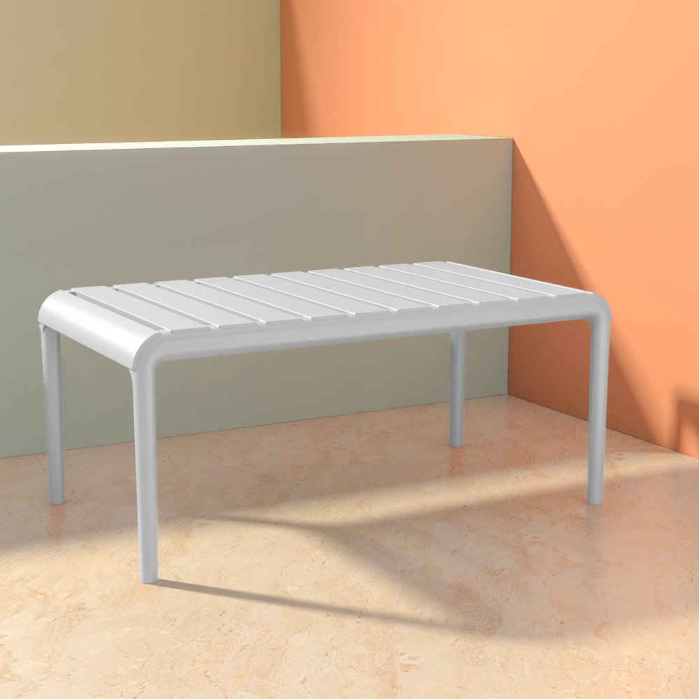 Paris Outdoor Coffee Table White. Picture 4