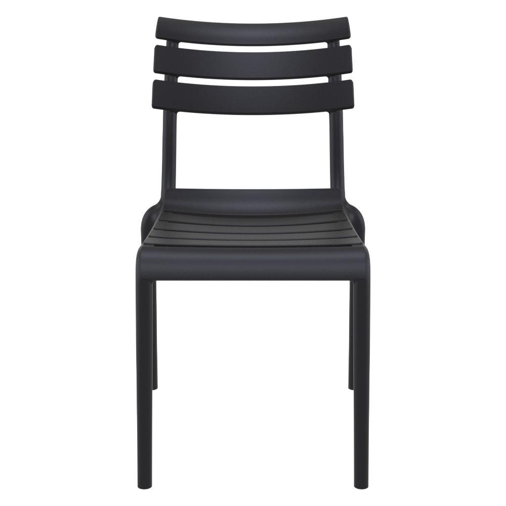 Helen Resin Outdoor Chair Black. Picture 4