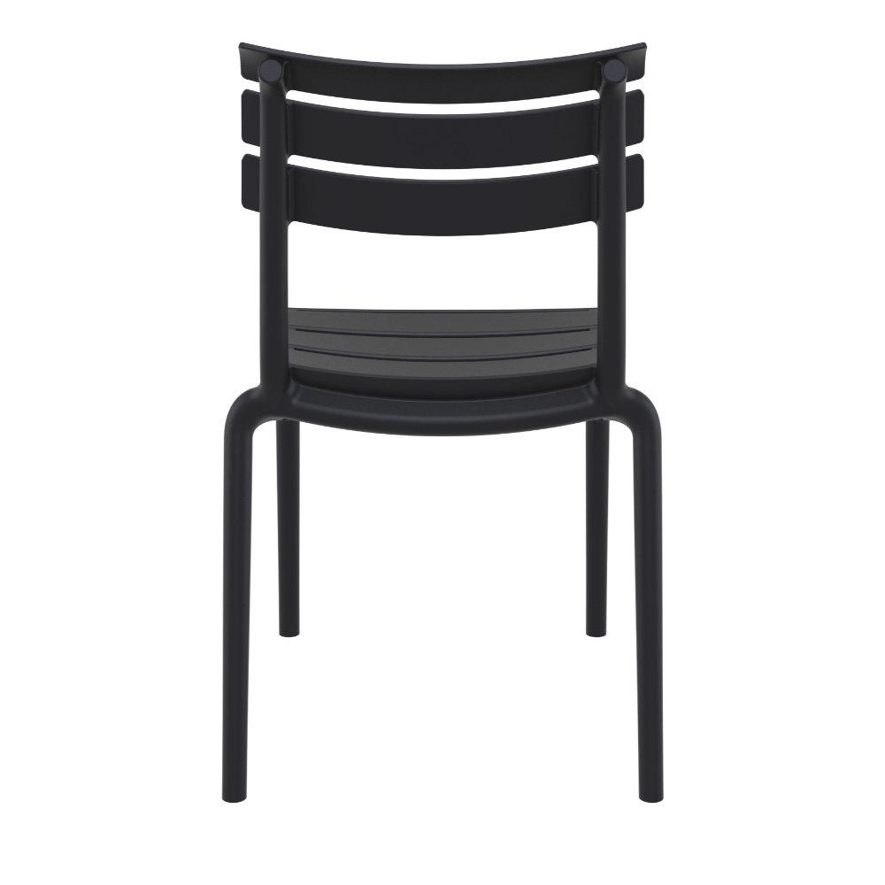 Helen Resin Outdoor Chair Black. Picture 5