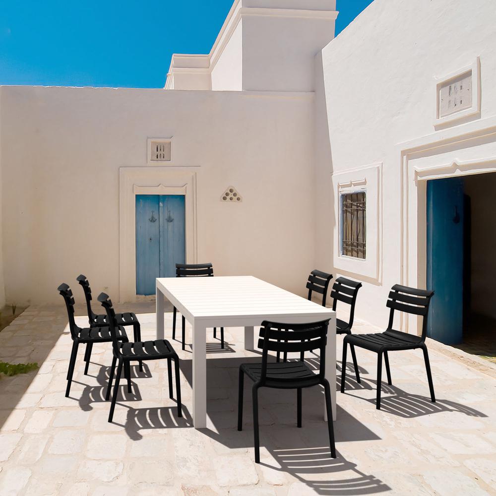 Helen Resin Outdoor Chair Black. Picture 7