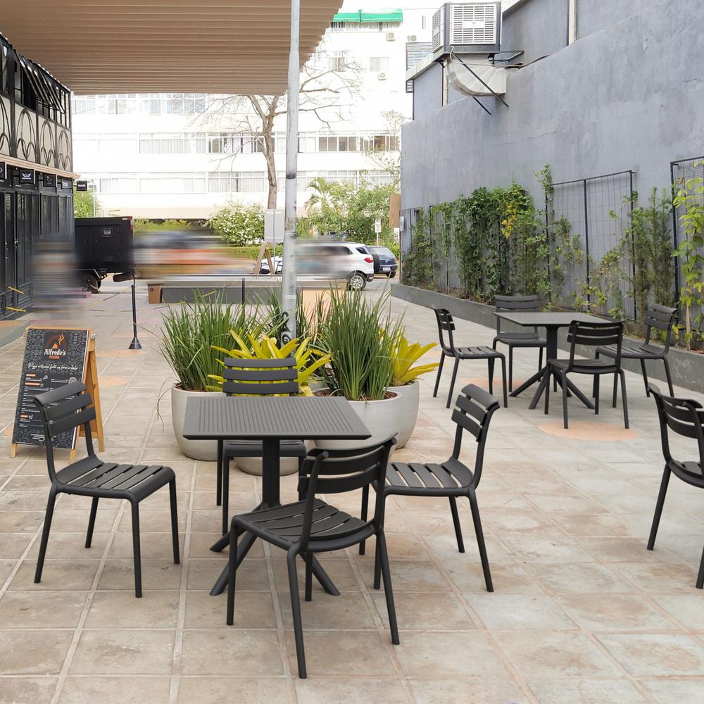 Helen Resin Outdoor Chair Black. Picture 9