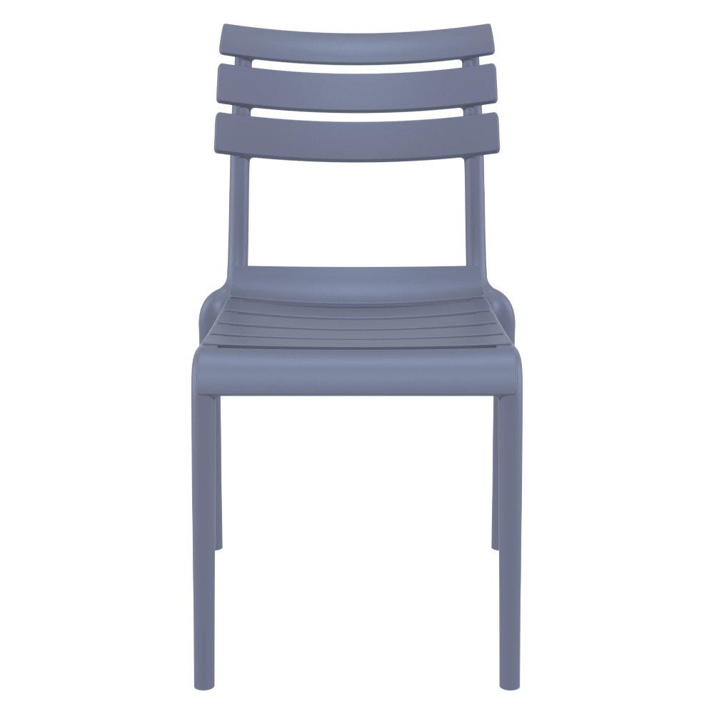 Helen Resin Outdoor Chair Dark Gray (Set of 2). Picture 4