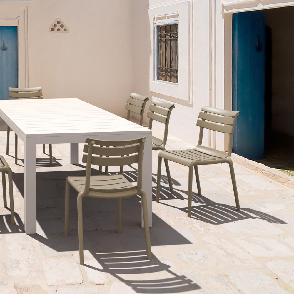 Helen Resin Outdoor Chair Taupe. Picture 7