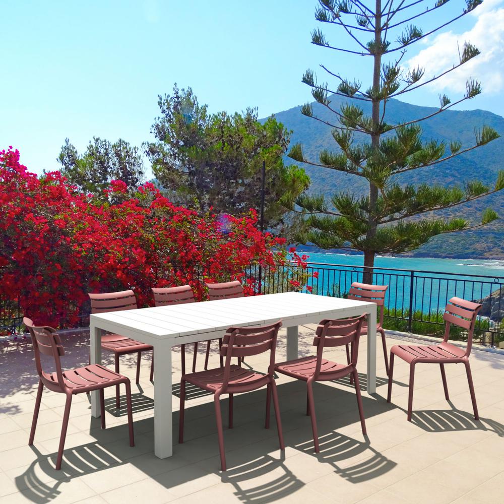 Helen Resin Outdoor Chair Marsala. Picture 5