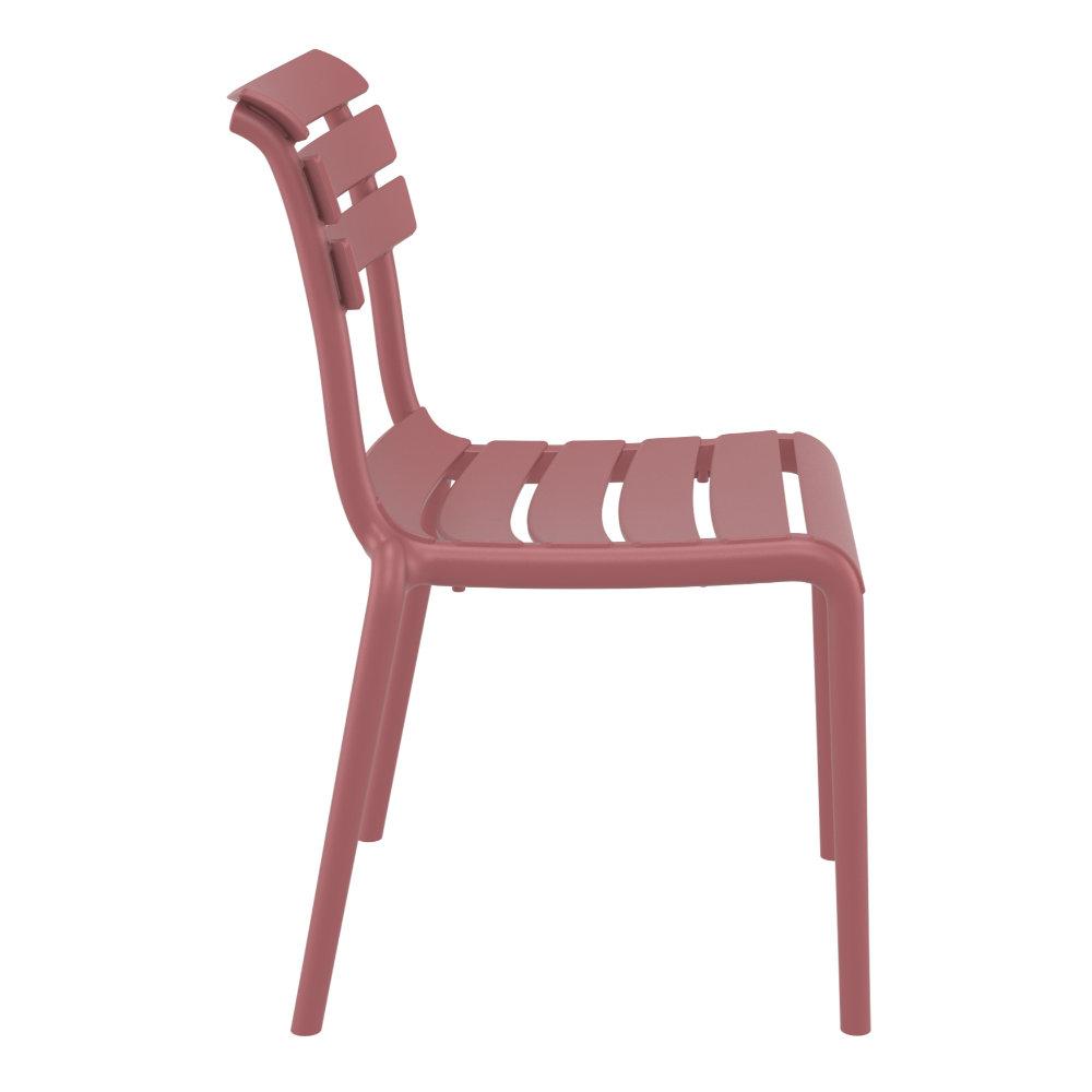 Helen Resin Outdoor Chair Marsala. Picture 3